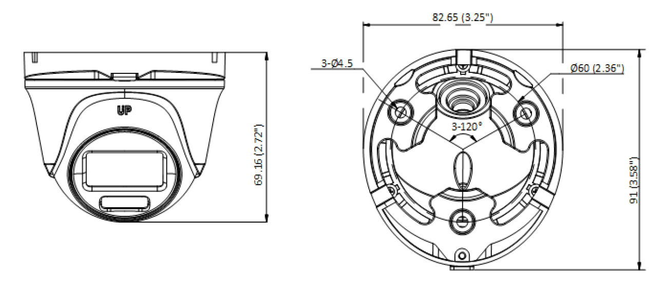 HiLook THC-T129-M 2MP TVI ColorVu Mini Turret 2.8mm