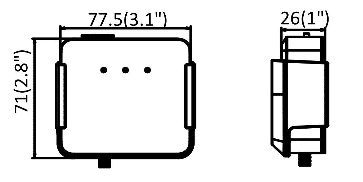 Hikvision DS-2CD6425G1-10/2M 2MP IP Covert 3.7MM
