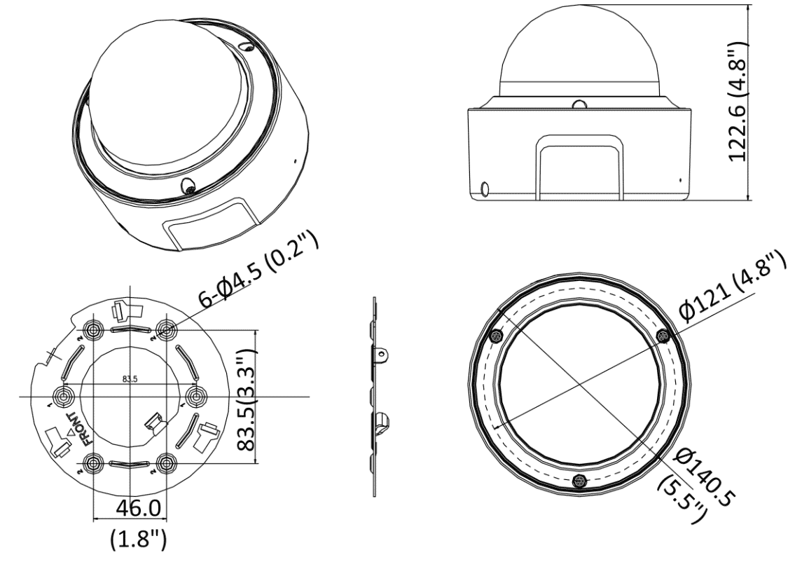 Hikvision iDS-2CD7146G0-IZS 4MP IP Face Recognition Dome 2.8-12 MFZ