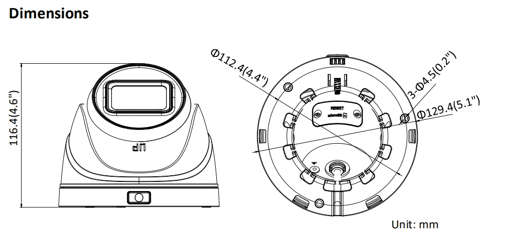 HiLook IPC-T651H-Z 5MP IP Turret 2.8-12mm MFZ