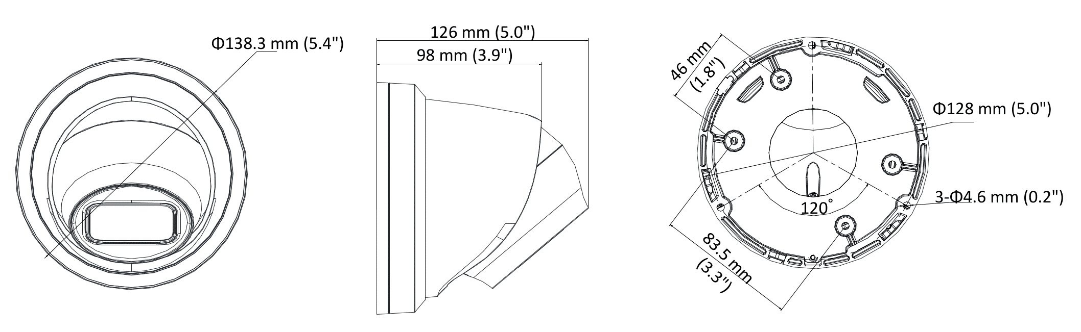 HiLook IPC-T680H-Z 8MP 4K Varifocal Turret 2.8-12mm MFZ