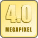 4 Mega-pixel resolution 4 mega-pixel
