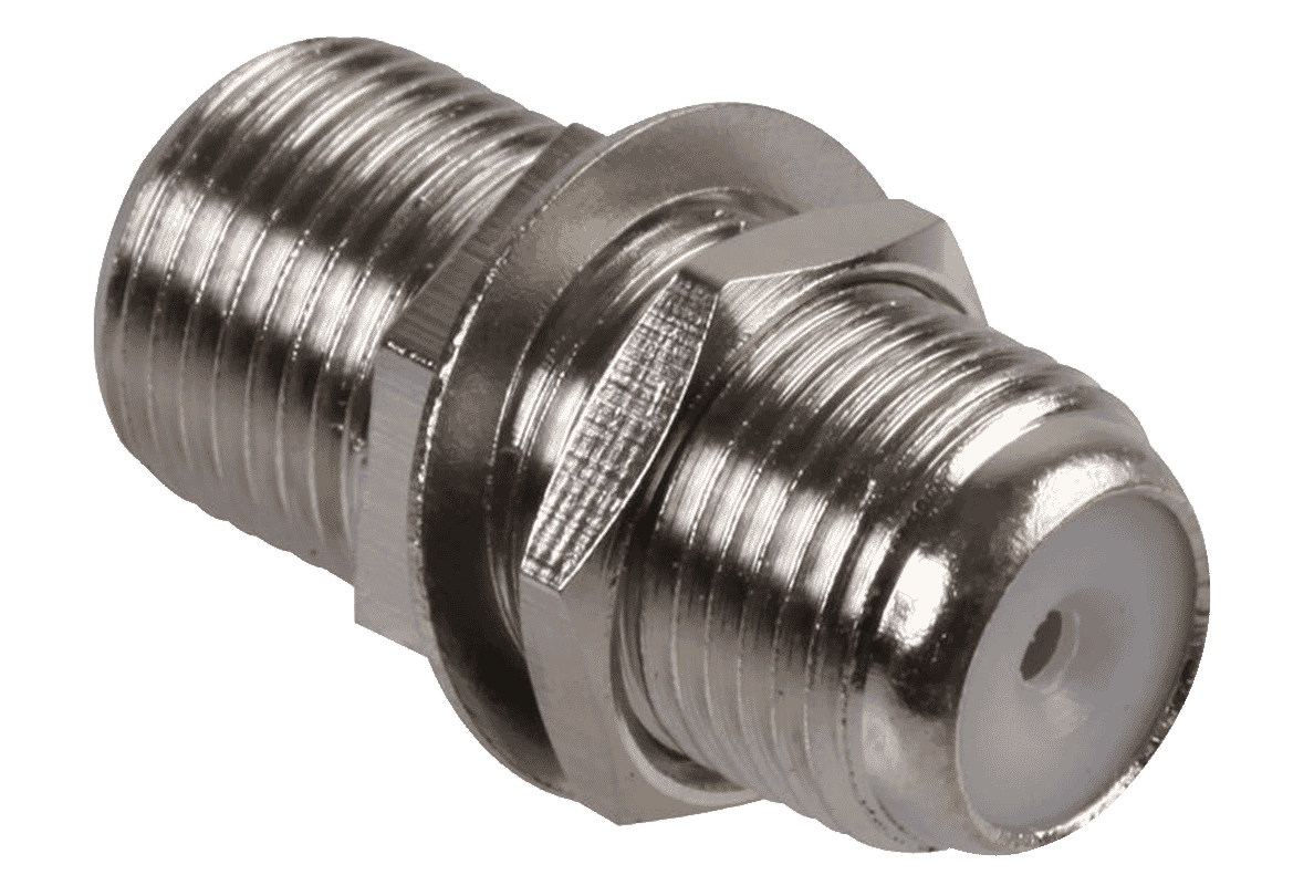 Panel Mount F Type Connector Coupler with Nut Connectec.uk