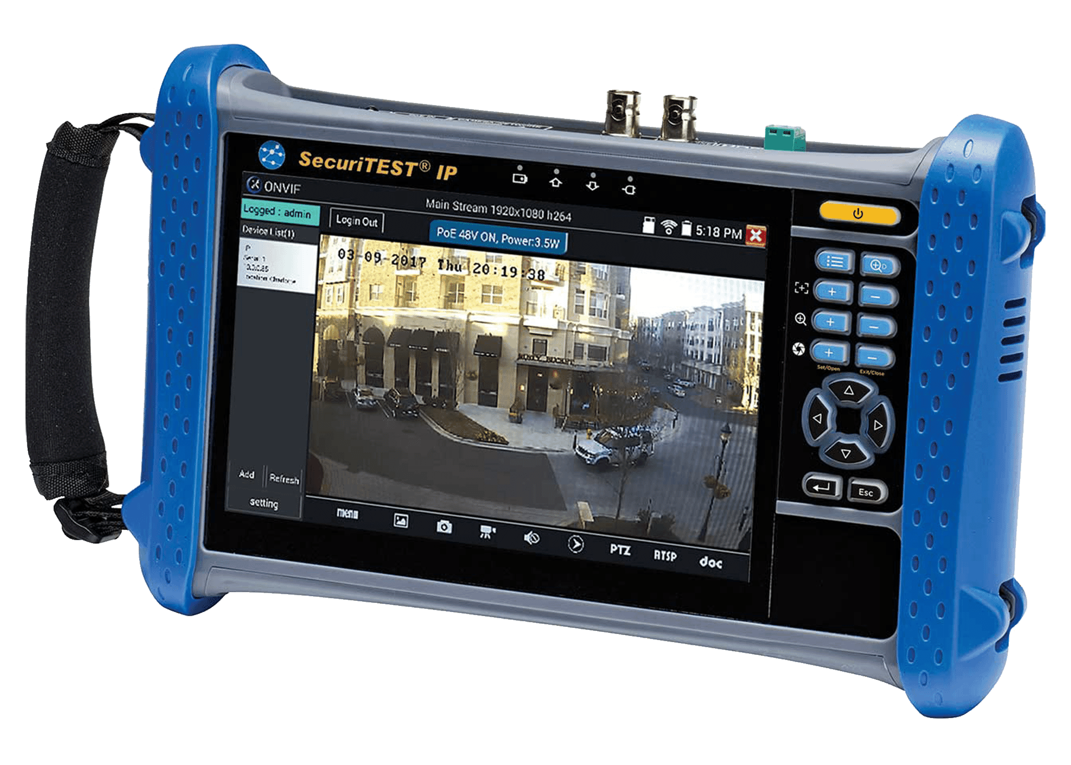 TREND Networks SecuriTEST Hybrid CCTV and PoE Tester