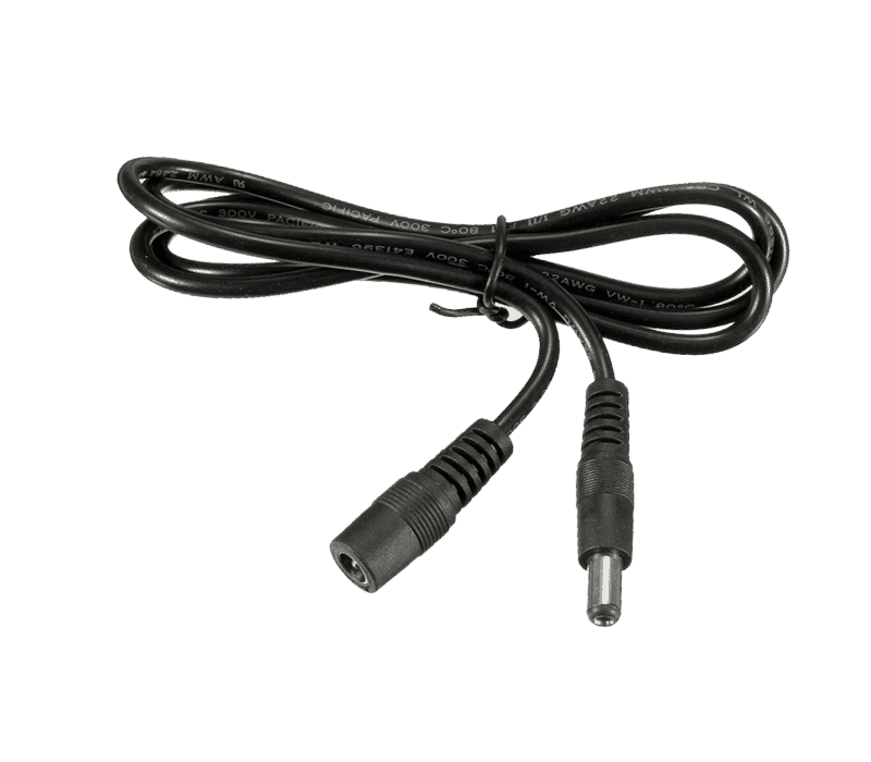 2.1mm Male to Female DC Power Extension Cable