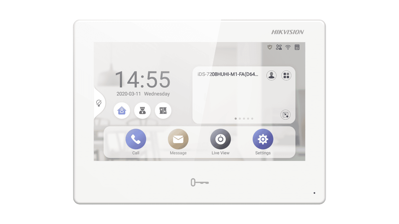 Hikvision DS-KH9310-WTE1 7 Inch Android Screen Intercom Alarm CCTV