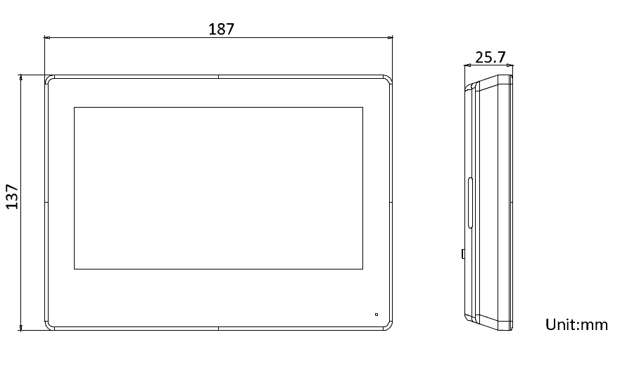 Hikvision DS-KH9310-WTE1 7 Inch Android Screen Intercom Alarm CCTV