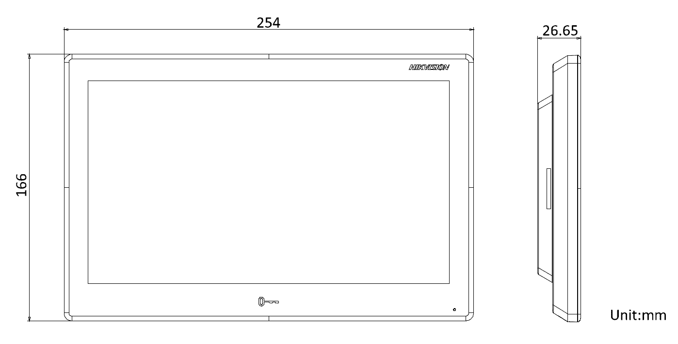 Hikvision DS-KH9510-WTE1 10.1 Inch Android Screen Intercom Alarm CCTV