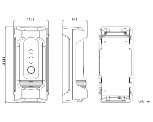 Hikvision DS-KB8113-IME1(B) Vandal Proof Video Intercom