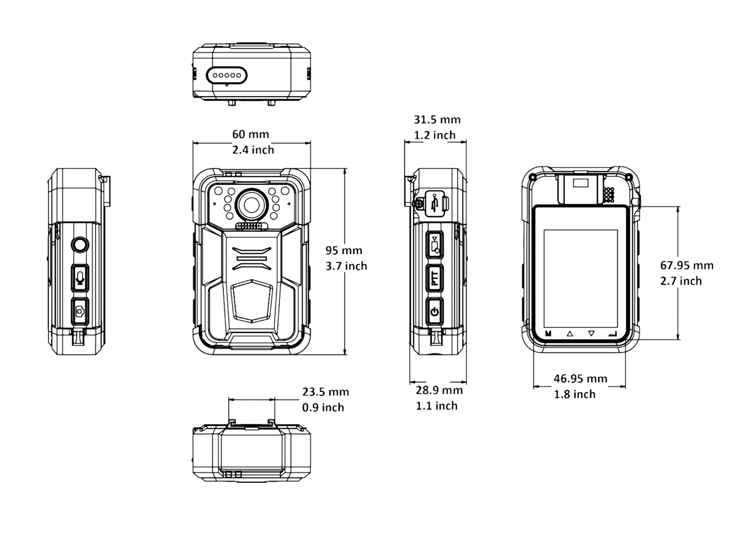 Hikvision DSMH2311/32G/GLE/S Body Worn Camera Connectec.uk