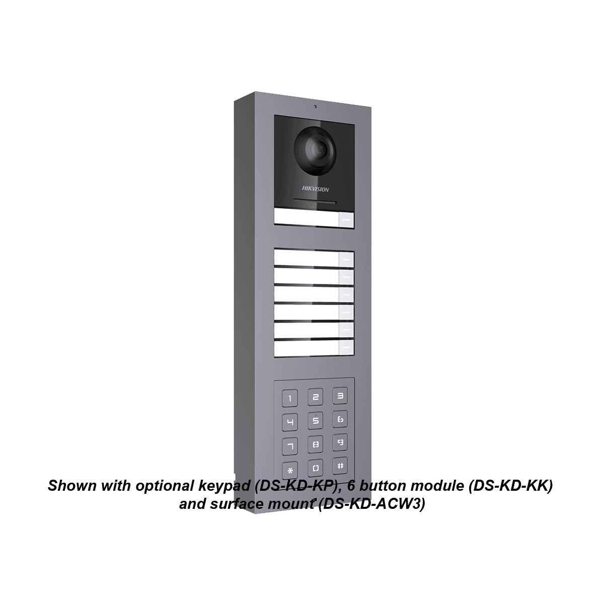 Hikvision Multi Button Module Hikvision DS-KD8003-IME1(B) 2MP IP Video Intercom Camera Module