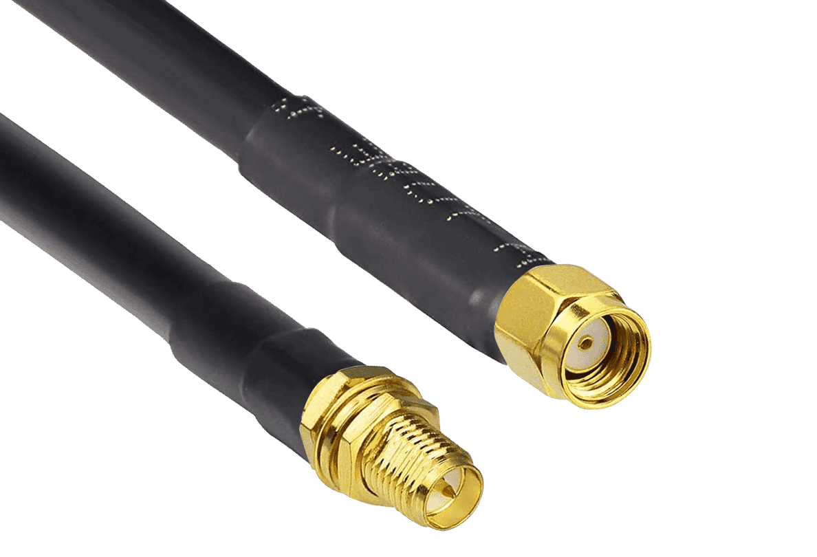 SMA RP Female to SMA RP Male Coax Cable Patch Lead