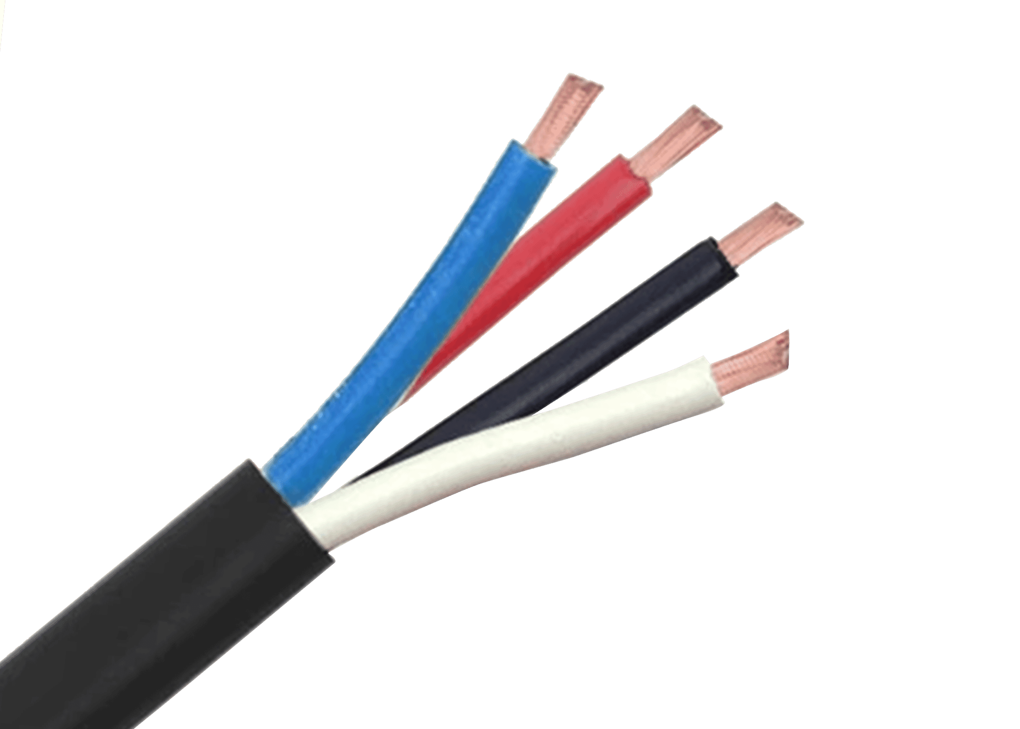 Premium OFC Speaker Cable 4 Core 2.5mm LSZH Black Connectec.uk