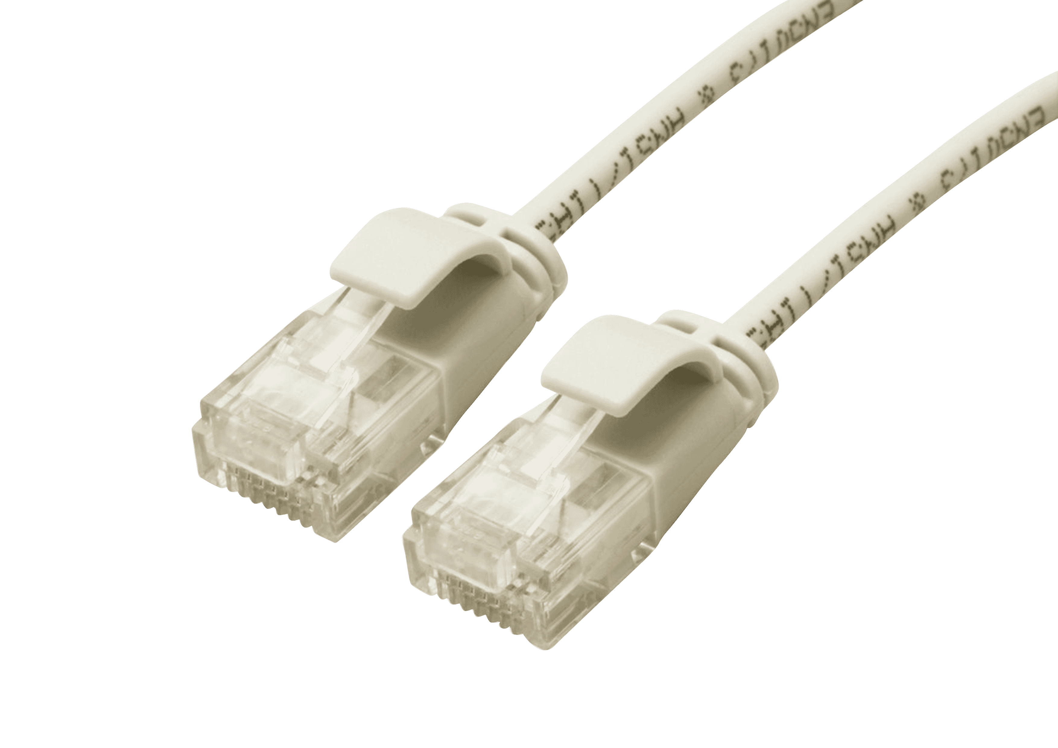 Slim Cat 6A UTP LSOH Patch Cable Grey 0.15m Connectec.uk