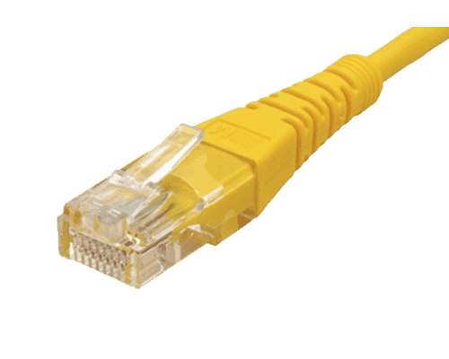 Value Cat 6 LSOH UTP Patch cable Yellow 0.5 meters