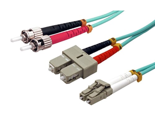 LSOH Fibre Optic patch cable for multi mode 50/125 µm OM3