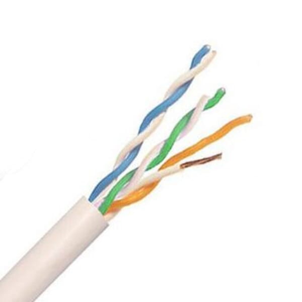 6 Pair 0.5mm Telephone Cable PVC White 100m Connectec.uk
