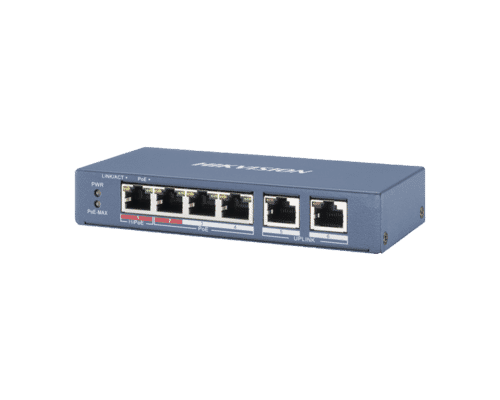 Hikvision DS-3E0106HP-E 6 Port POE Switch with Dual Up-link