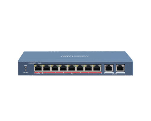 Hikvision DS-3E0310HP-E 10 Port POE Switch with Dual Up-link