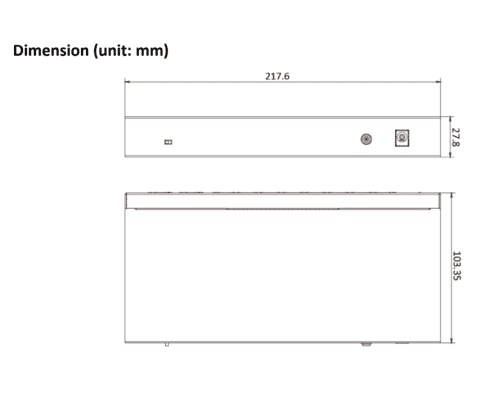 Hikvision DS-3E0310HP-E 10 Port POE Switch with Dual Up-link