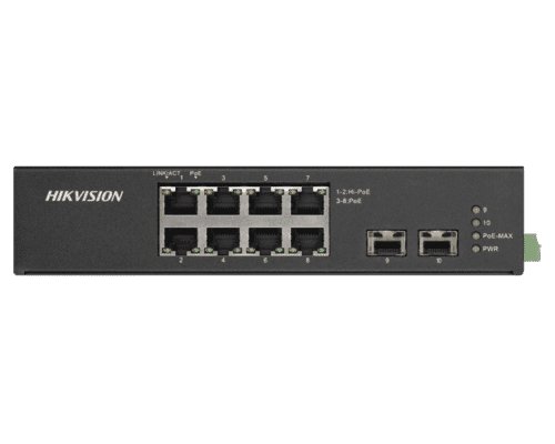 Hikvision DS-3T0510HP-E/HS 8 Port Gigabit 802.3at/af/bt PoE Switch