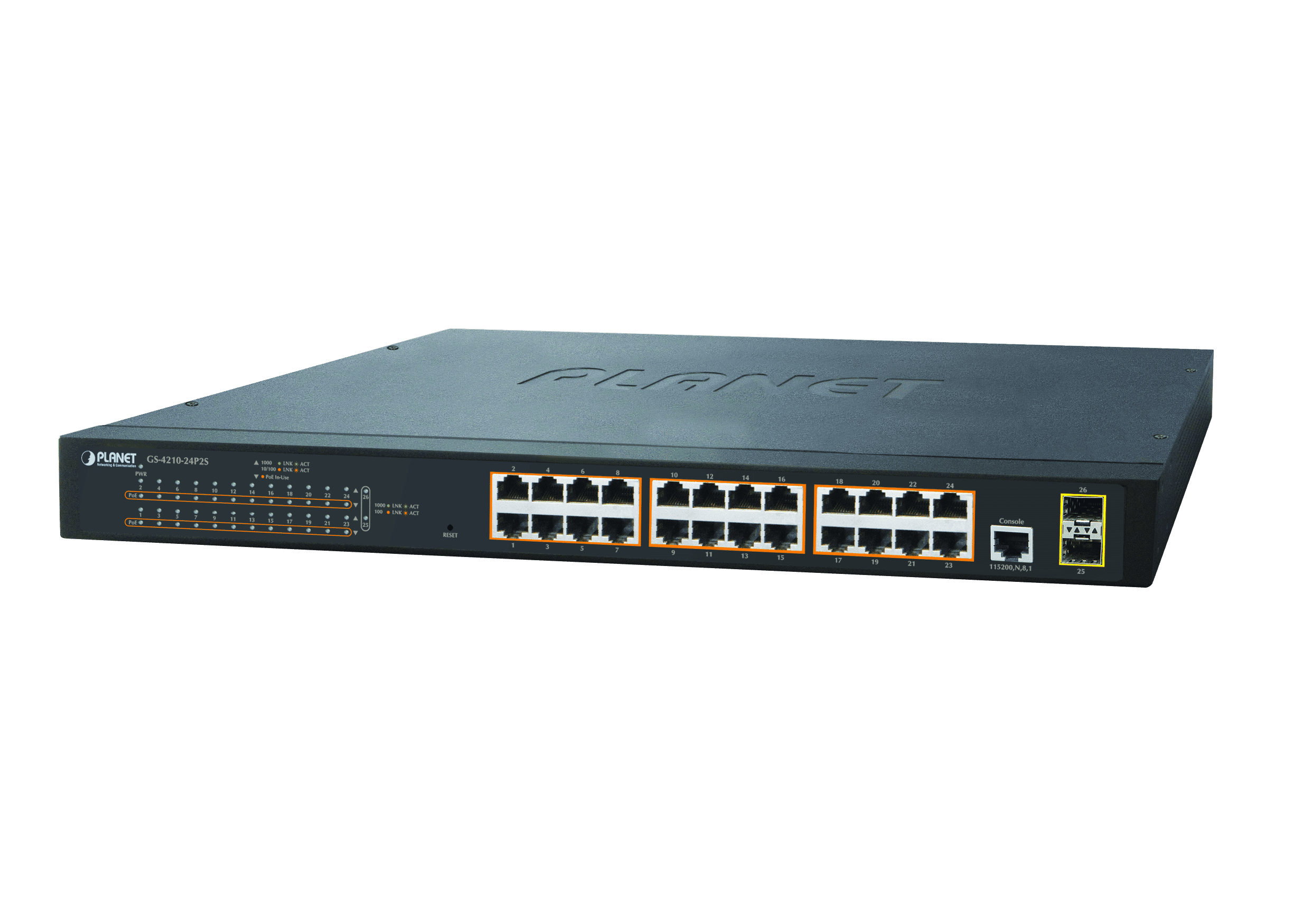 Planet GS-4210-24P2S 24+2 Port Gigabit Managed PoE+ Switch