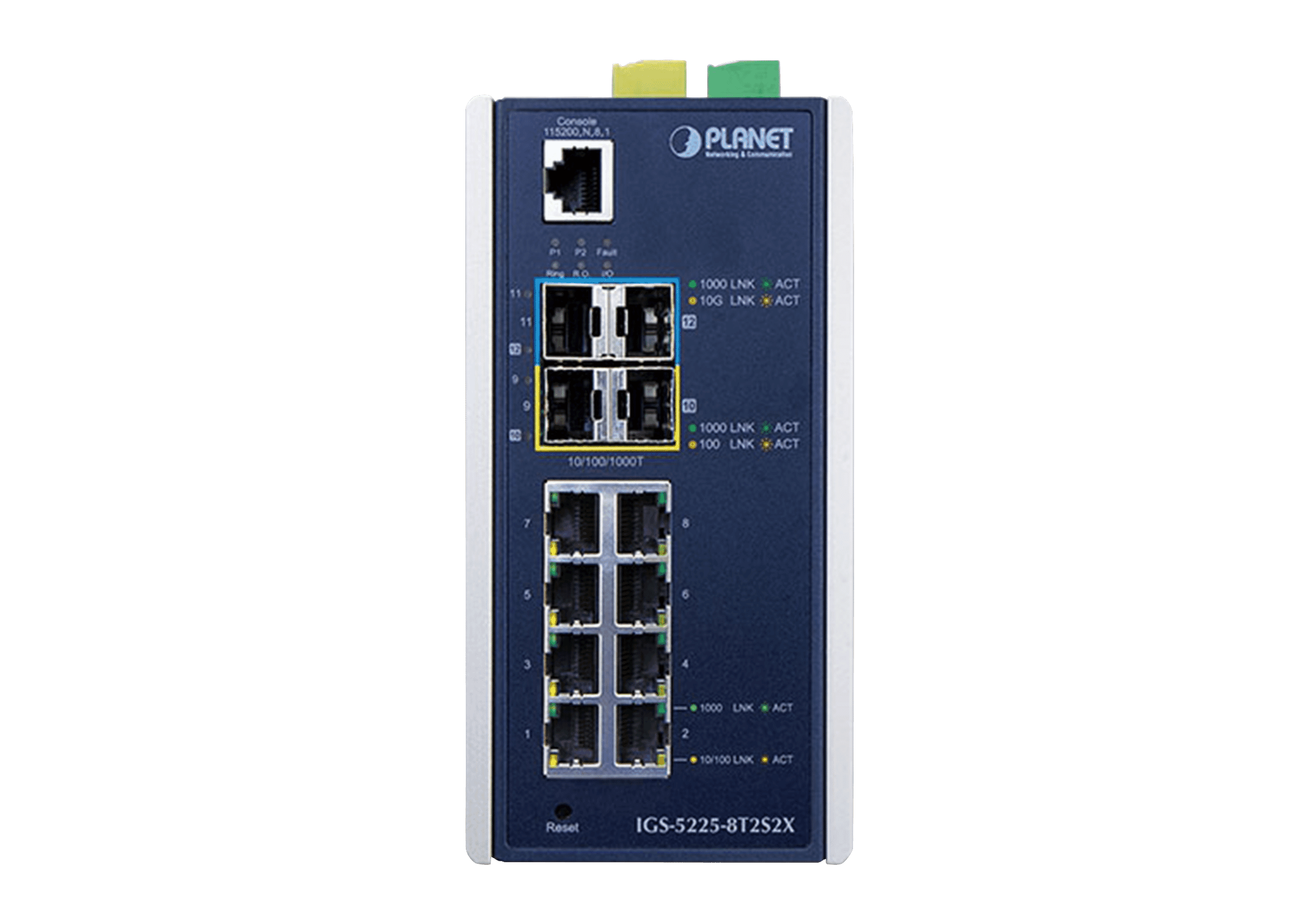 Planet IGS-5225-8T2S2X 8 Gigabit Port Industrial Switch