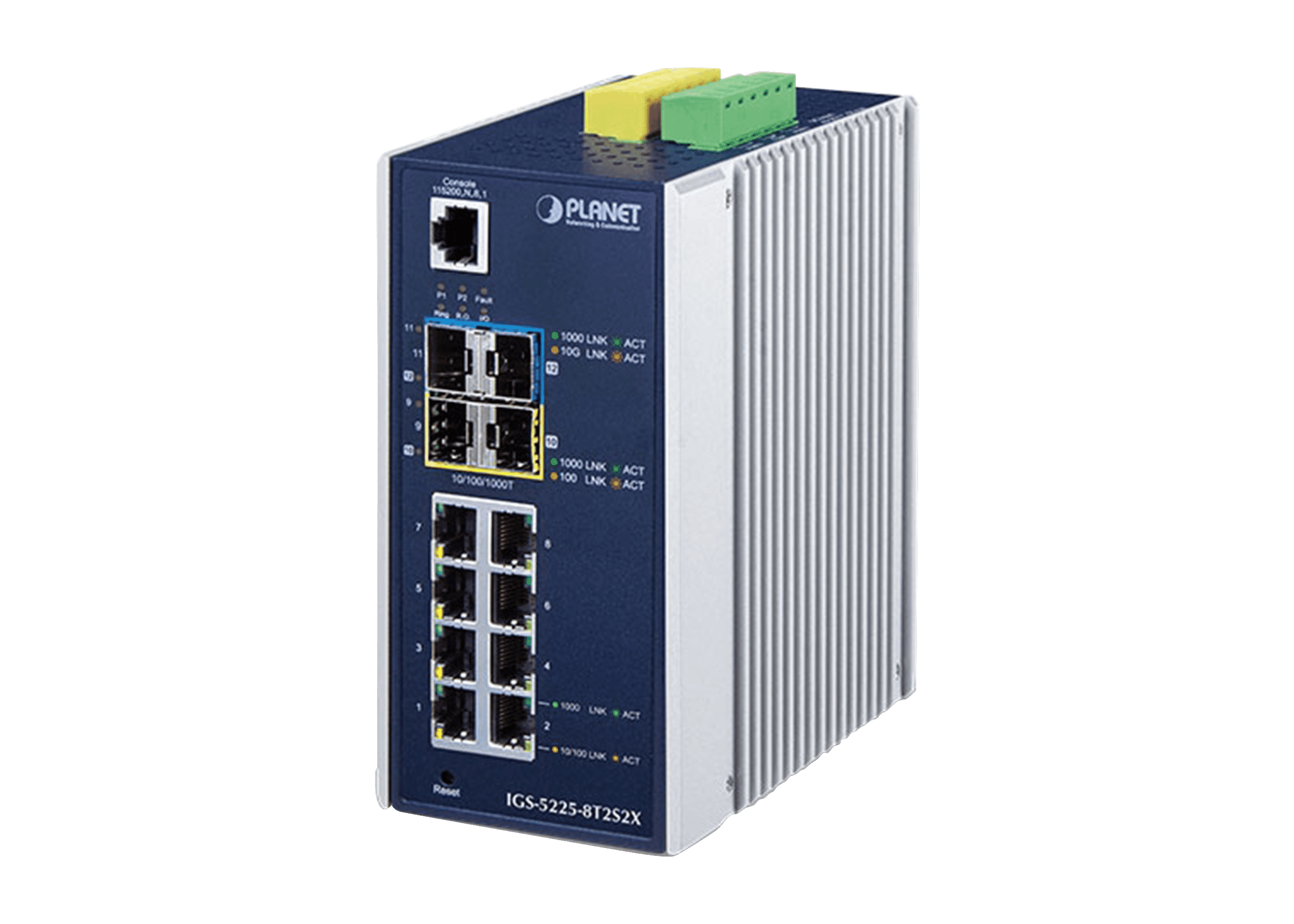 Planet IGS-5225-8T2S2X 8 Gigabit Port Industrial Switch
