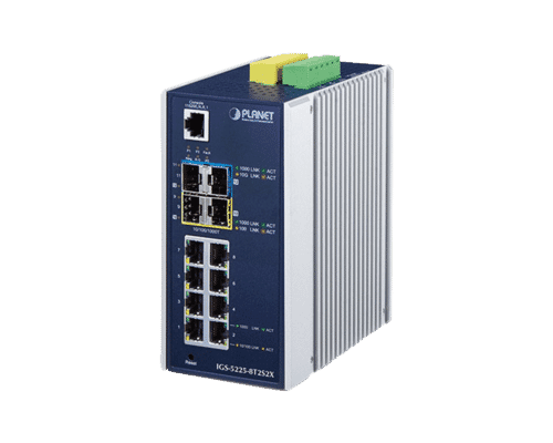 Planet IGS-5225-8T2S2X 8 Gigabit Port Industrial Switch