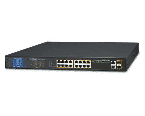 Planet FGSW-1822VHP 16 Port RJ45 PoE 2 Port SFP LCD Switch