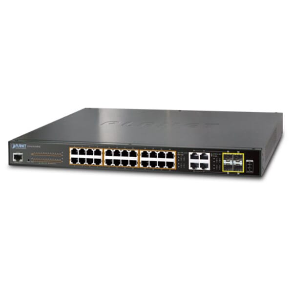 Planet GS-4210-24P4C 24 Port Gigabit Ethernet Managed POE Switch ...