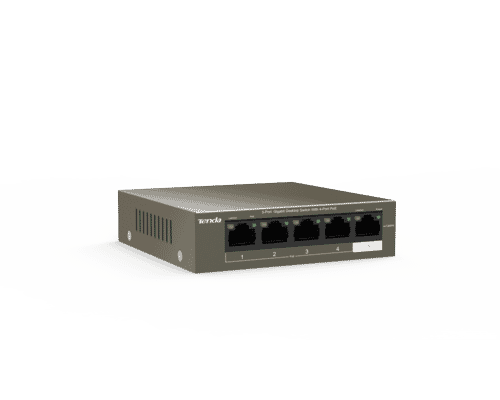 Tenda TEG1105P 4+1 Port Gigabit 802.3af/at 63W PoE Switch