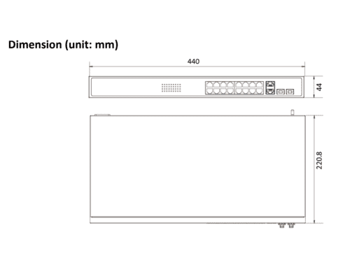 Hikvision DS-3E1318P-EI 16+2 Port PoE 10/100 Smart Switch