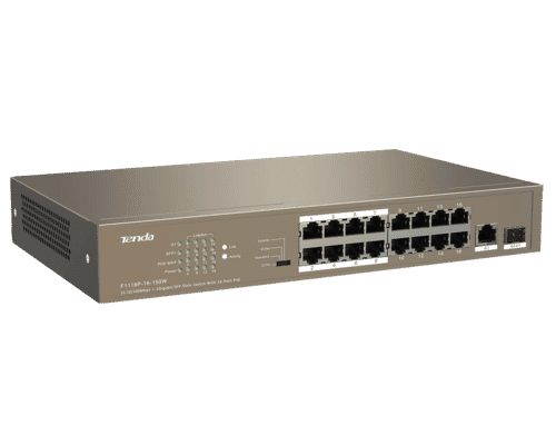 Tenda TEF1118P-16-150W 16 Port PoE 10/100 Network Switch