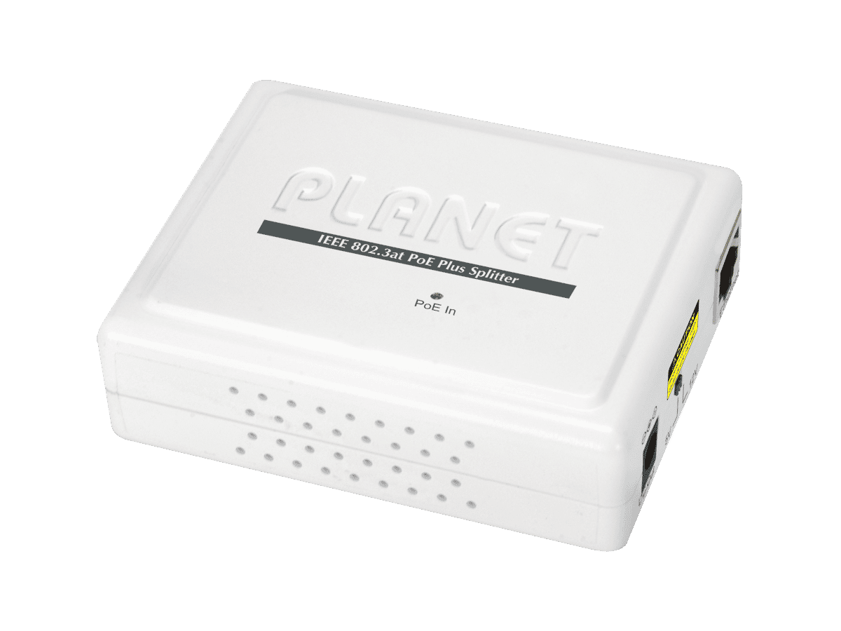 Planet POE-161S Gigabit 802.3af/at 5/12 VDC PoE Splitter