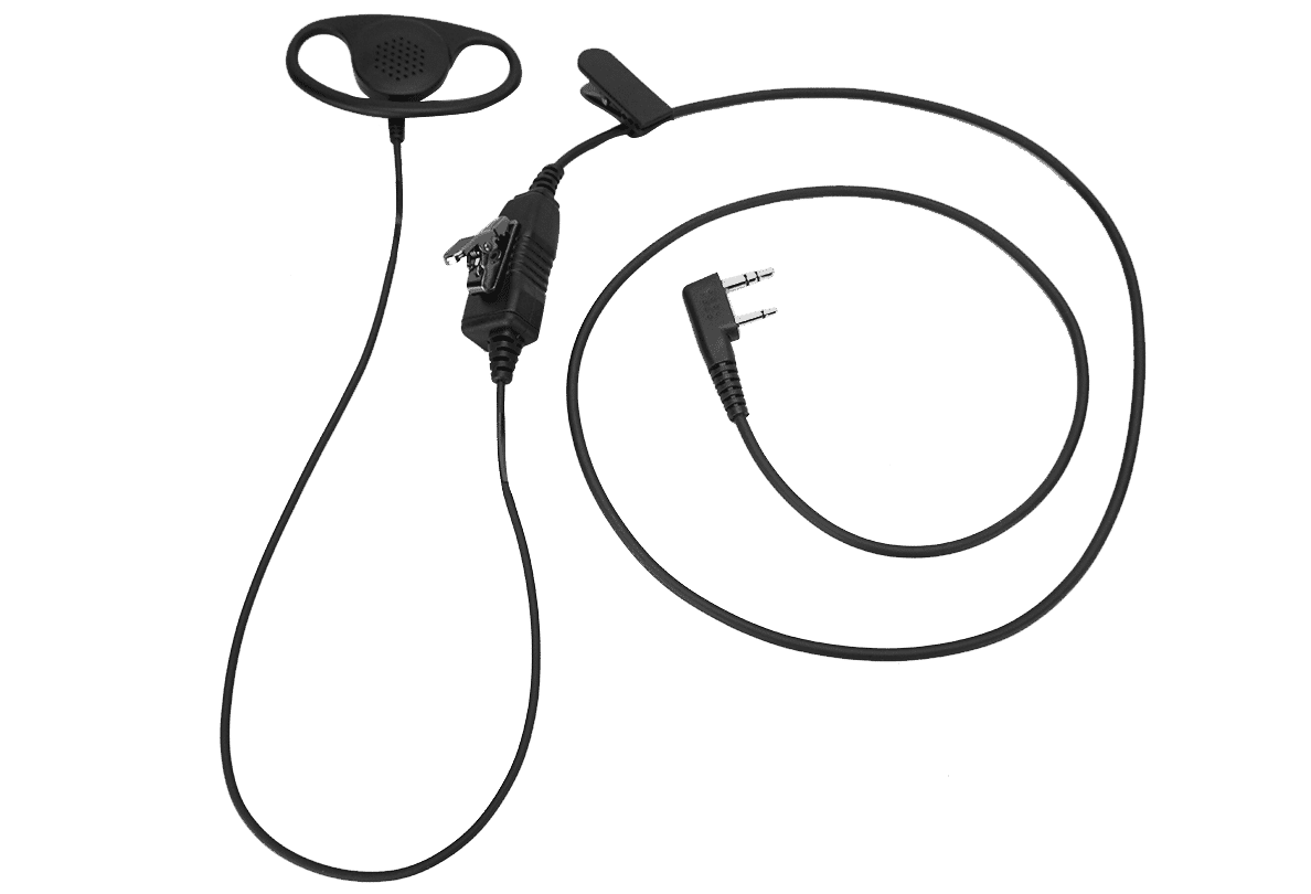 Mitex D-Shape Earpiece with Mic & PTT