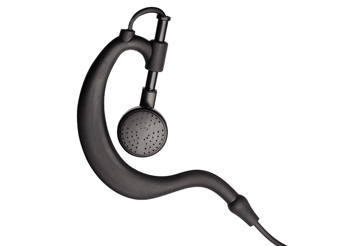 Mitex G Shape Earpiece with Lapel Mic & PTT
