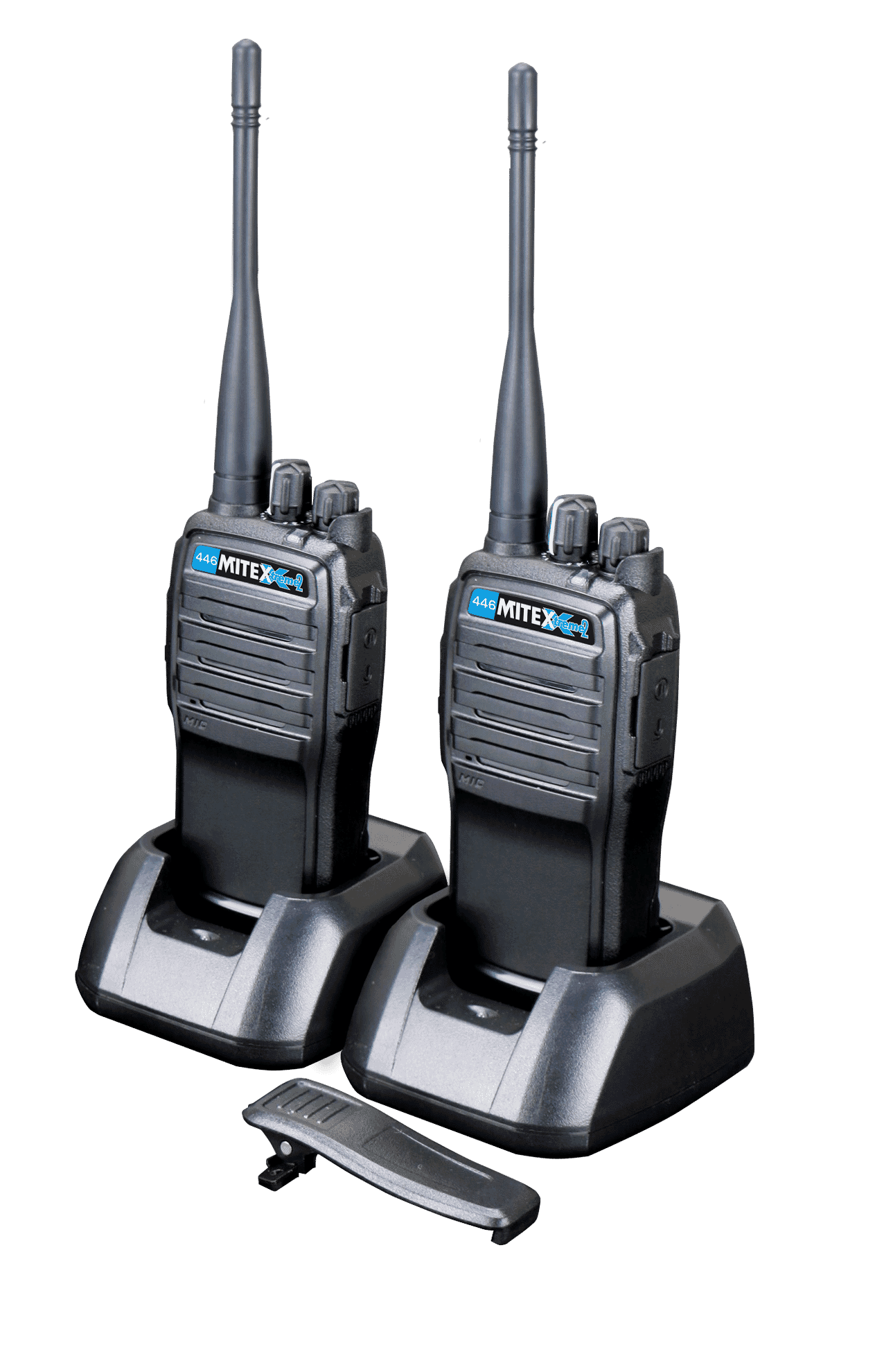 Mitex 446 Xtreme2 License Free UHF Twin Pack 1500mah