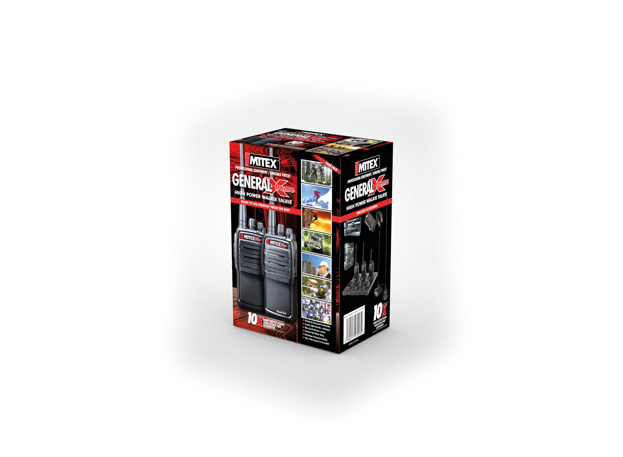 Mitex General Xtreme Twin Pack IP66 UHF 1500mah