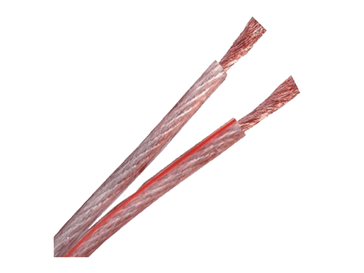 Premium OFC Speaker Cable 2 Core Clear PVC