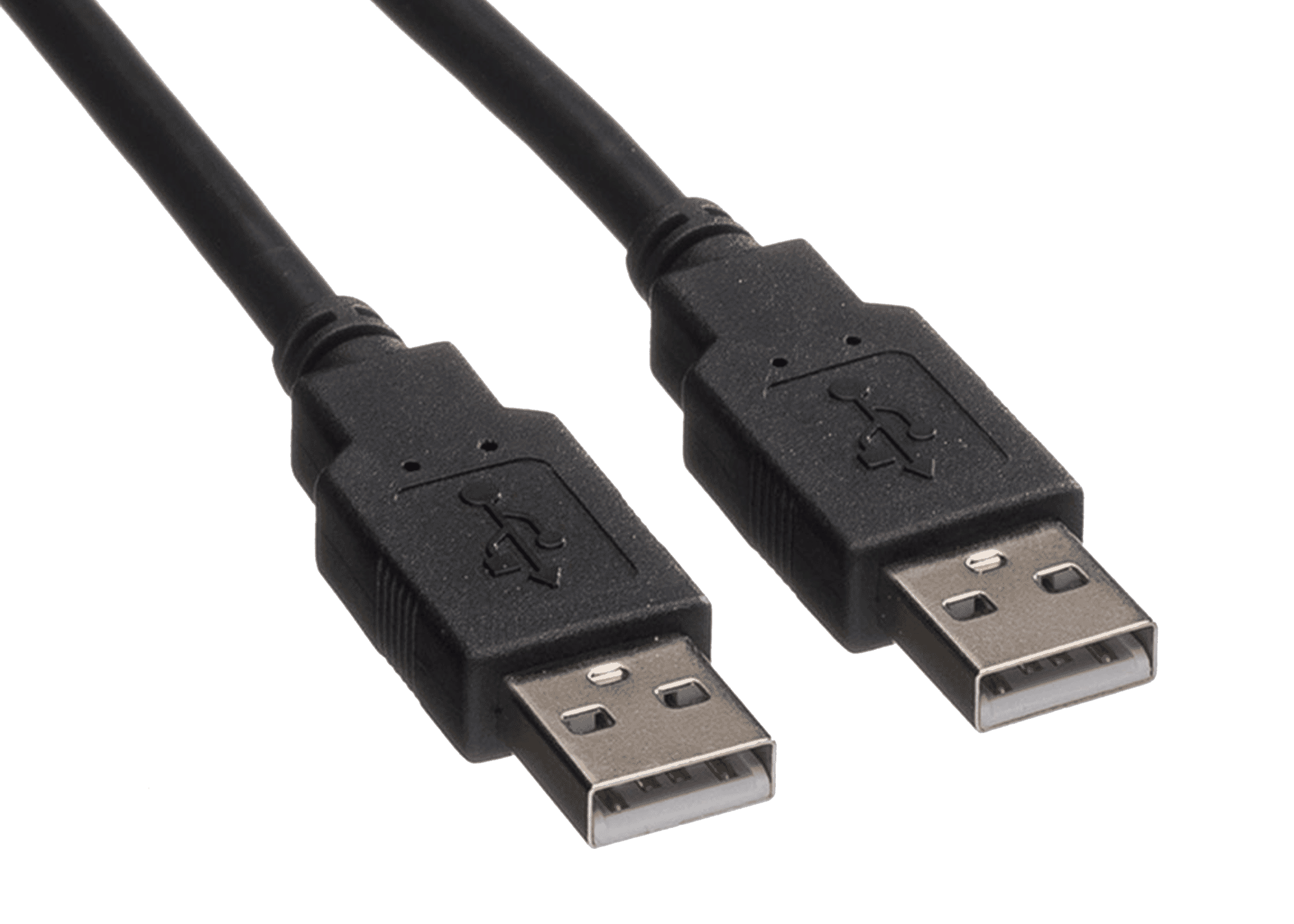 USB 2.0 A-A Male to Male Black Cable