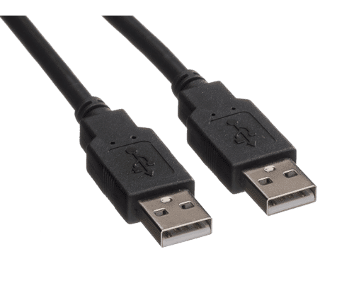 USB 2.0 A-A Male to Male Black Cable