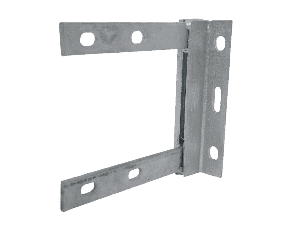 12 x 18 Inch Galvanised Standoff Aerial Pole Wall Bracket Connectec.uk