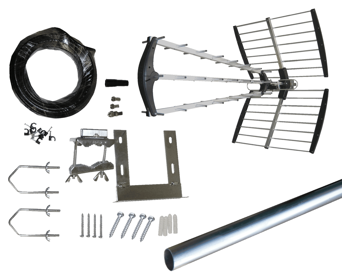 Professional 64 Element Digital TV Aerial Installation Kit Connectec.uk