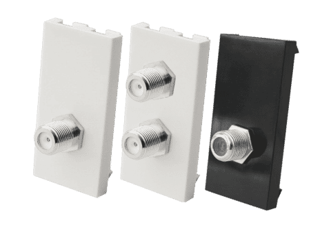 TV or Satellite F-Plug Socket Euro Module | Connectec.uk