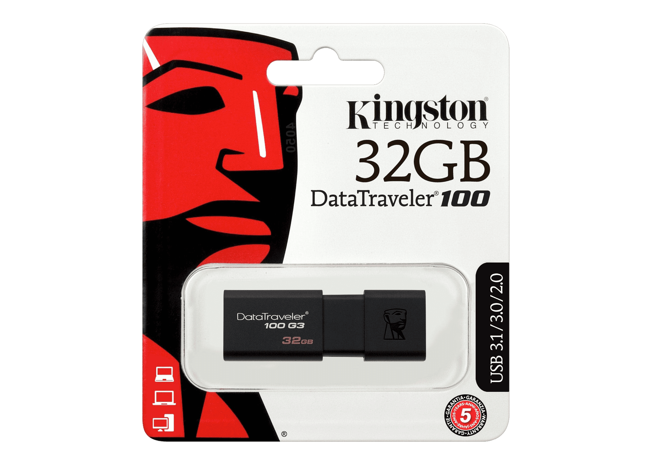 Kingston DataTraveler 100 G3 High Speed USB 3.0 Flash Drive