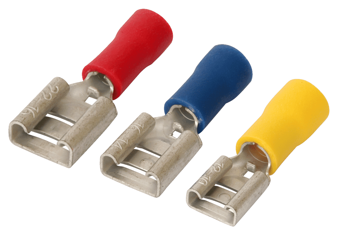 Female Spade Insulated Terminals (100pc) Connectec.uk
