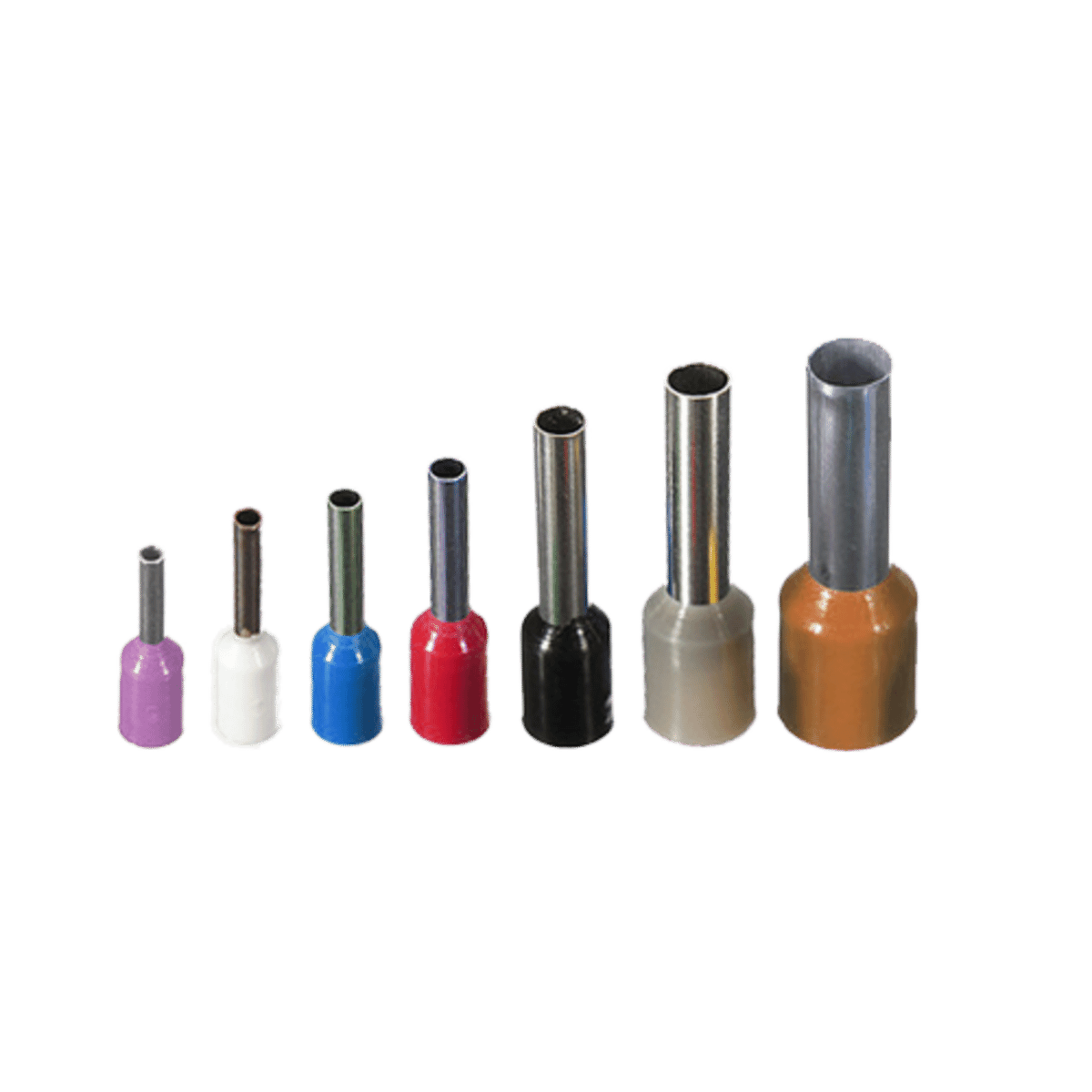 Crimp-on Cable End Bootlace Ferrules (100 Pack)