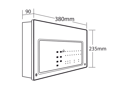 C-TEC CFP708-2 CFP AlarmSense 8 Zone Two-Wire Fire Alarm Panel