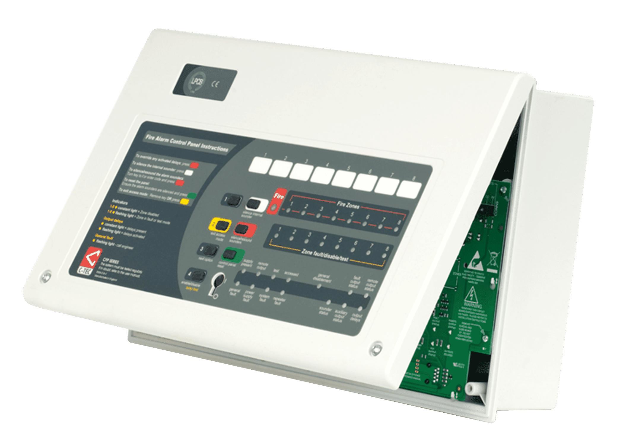 C-TEC CFP704-2 CFP AlarmSense 4 Zone Two-Wire Fire Alarm Panel ...